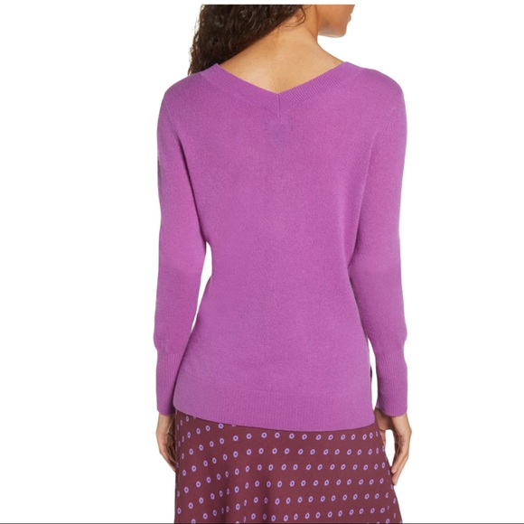 Halogen Sweaters Nwt Halogen Womens Cashmere Sweater Purple Poshmark